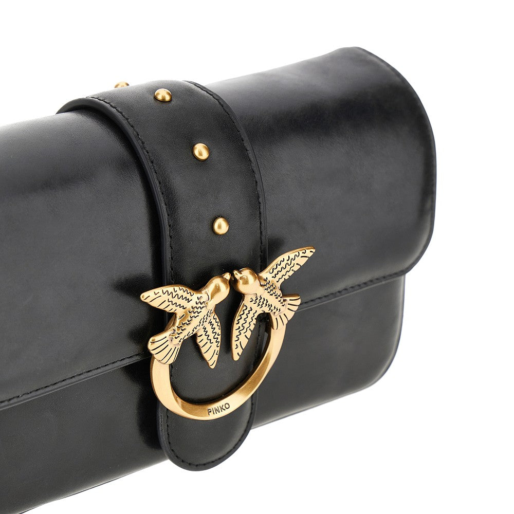Borsa Love One mini in pelle lavata