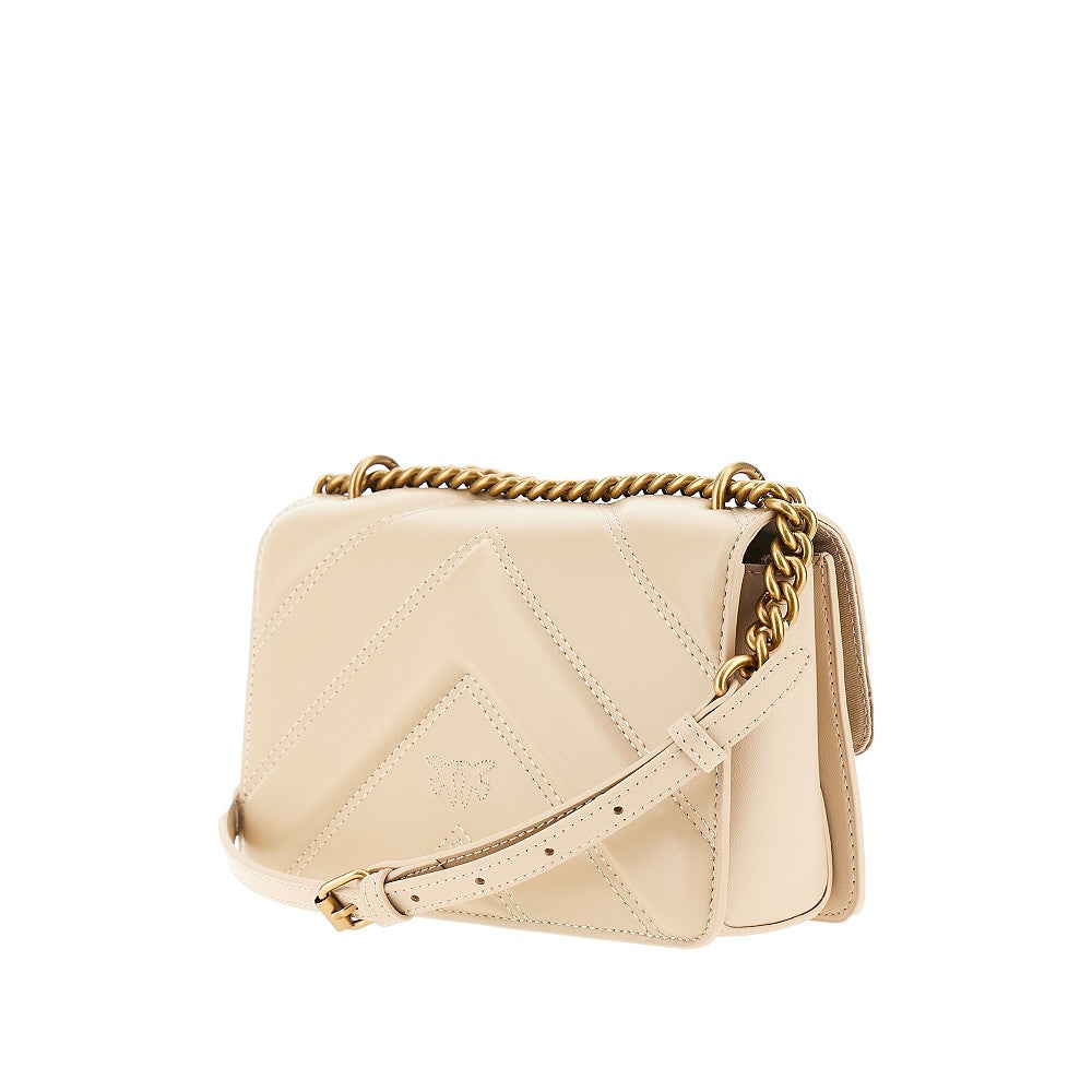 Quilted leather mini Love One bag