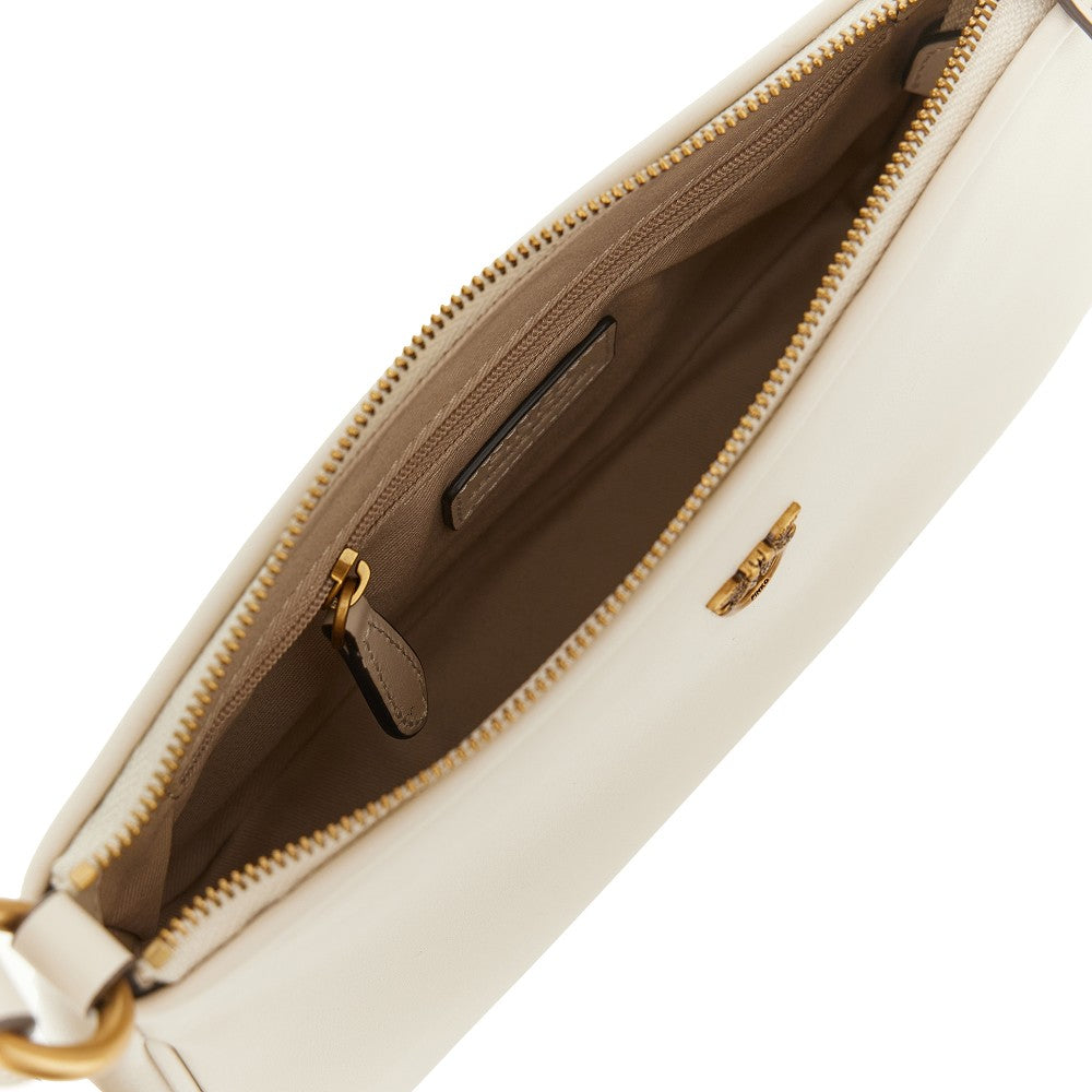Mini borsa baguette in pelle