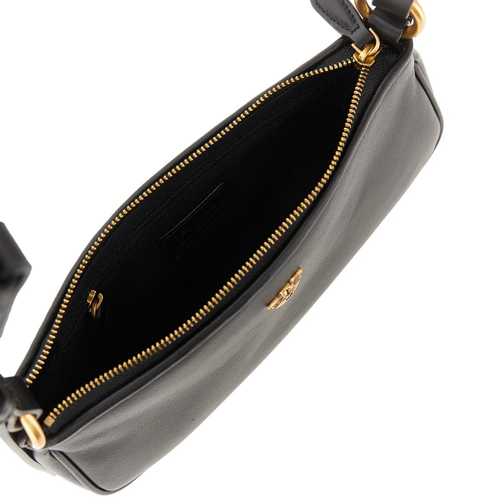 Mini borsa baguette in pelle