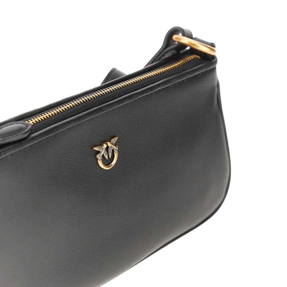 Mini borsa baguette in pelle