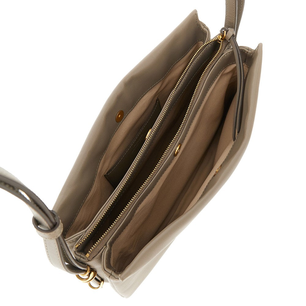 Leather 'Triplet' crossbody bag