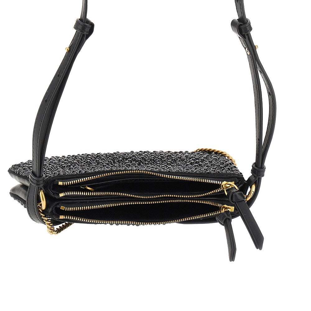Mini Double Bag whit rhinestone