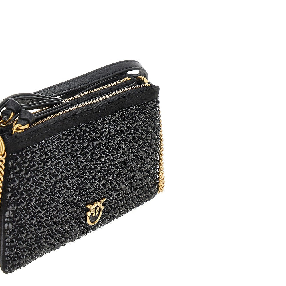 Mini Double Bag whit rhinestone