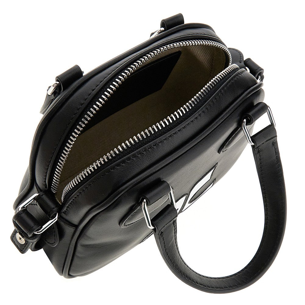 Mini bowling bag in pelle