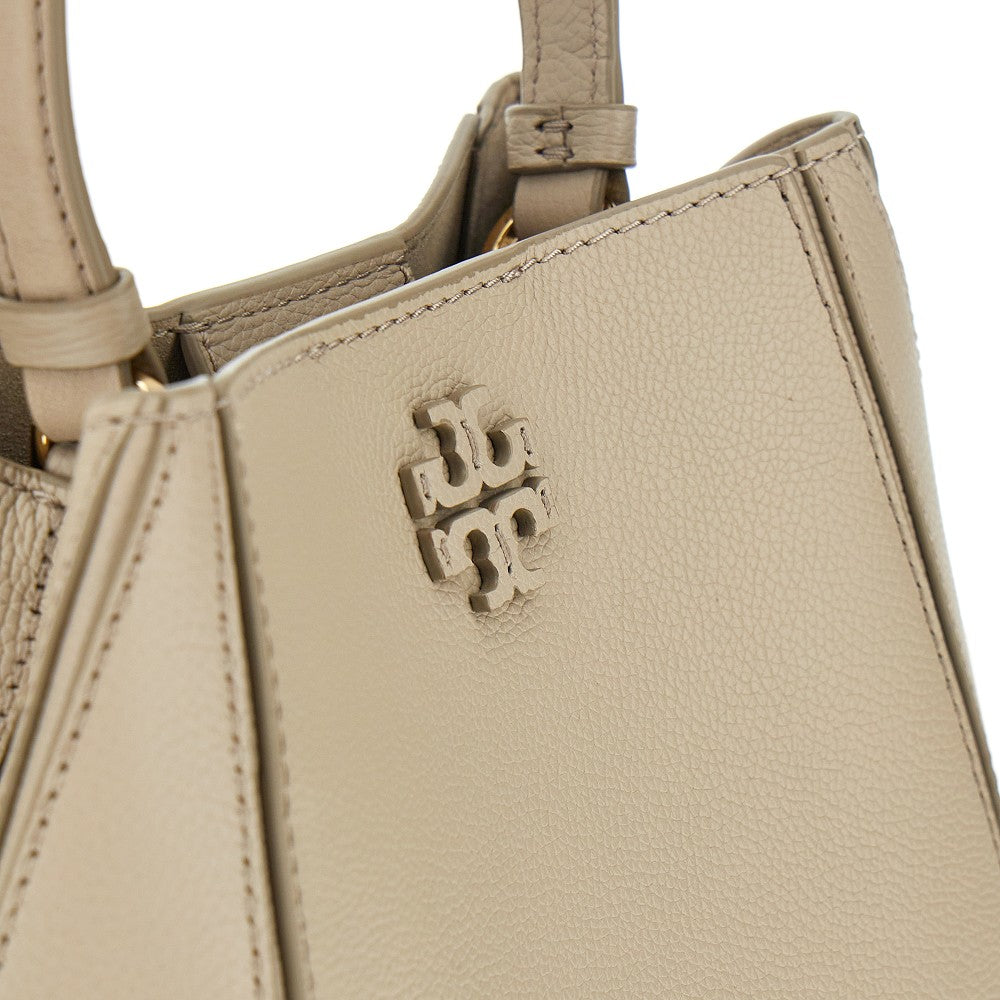 Leather small 'McGraw' bucket bag
