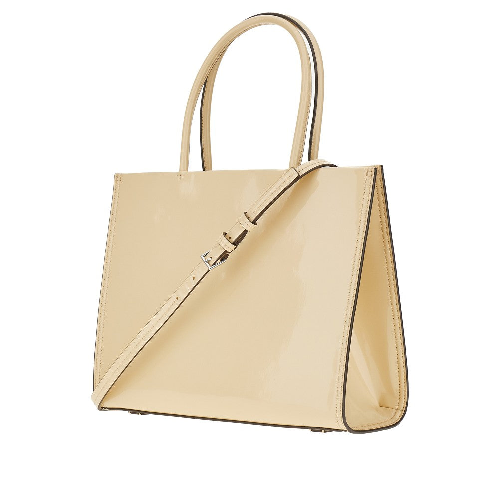 Patent small 'Ella Bio' shopping bag