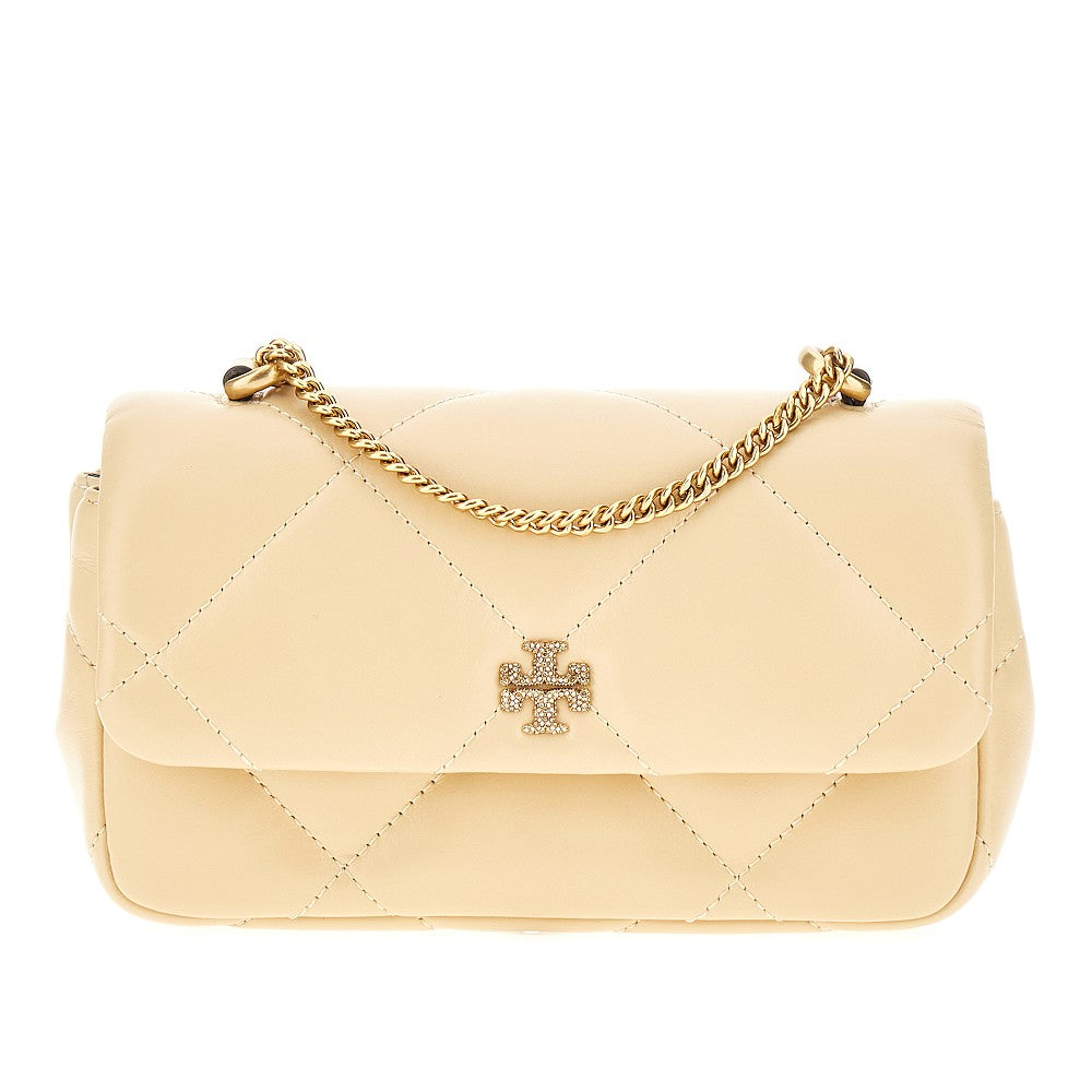 Quilted leather mini 'Kira' bag