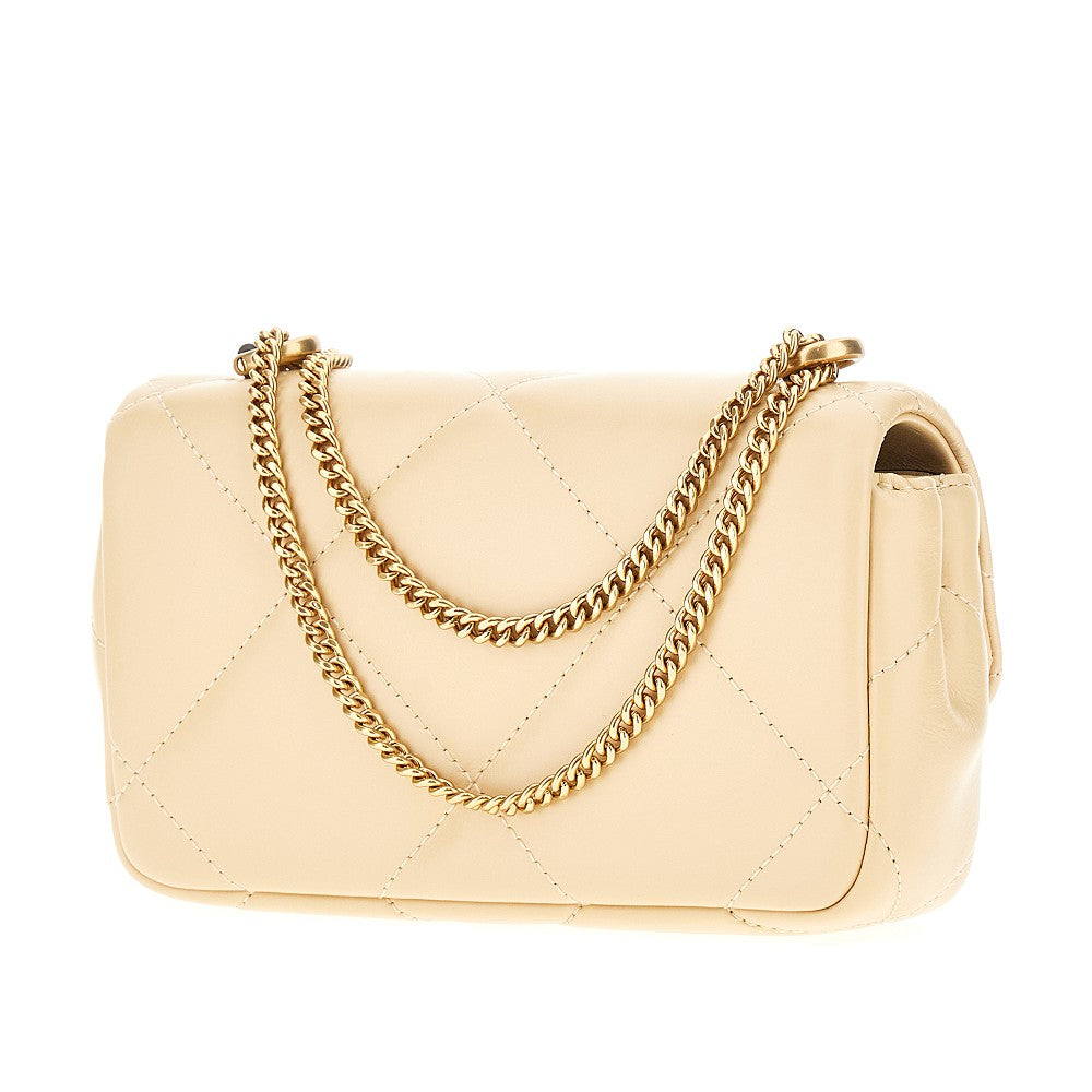 Quilted leather mini 'Kira' bag