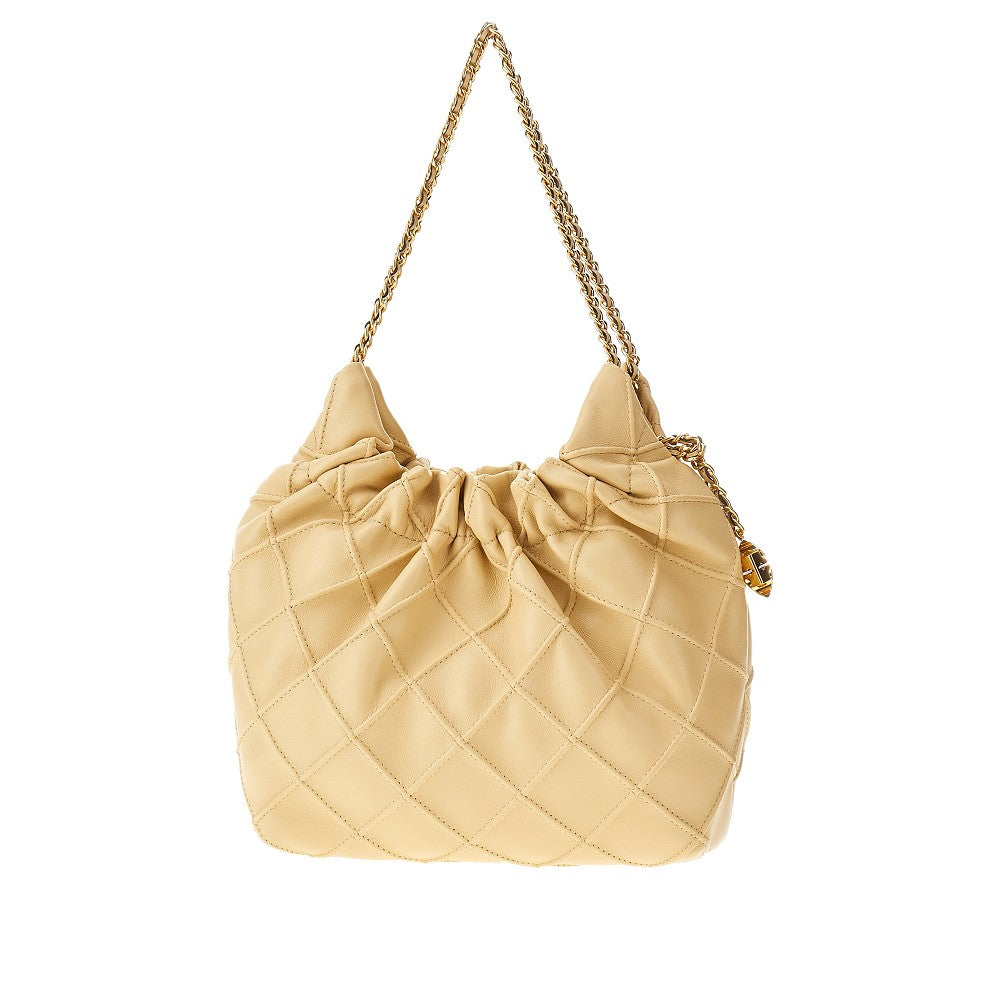 Leather mini 'Fleming' hobo bag