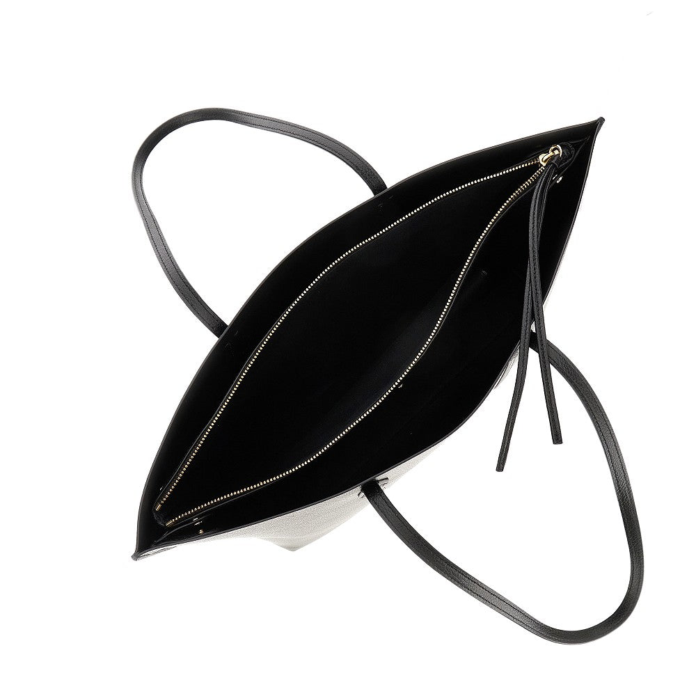 'Perry' grained leather shopping bag