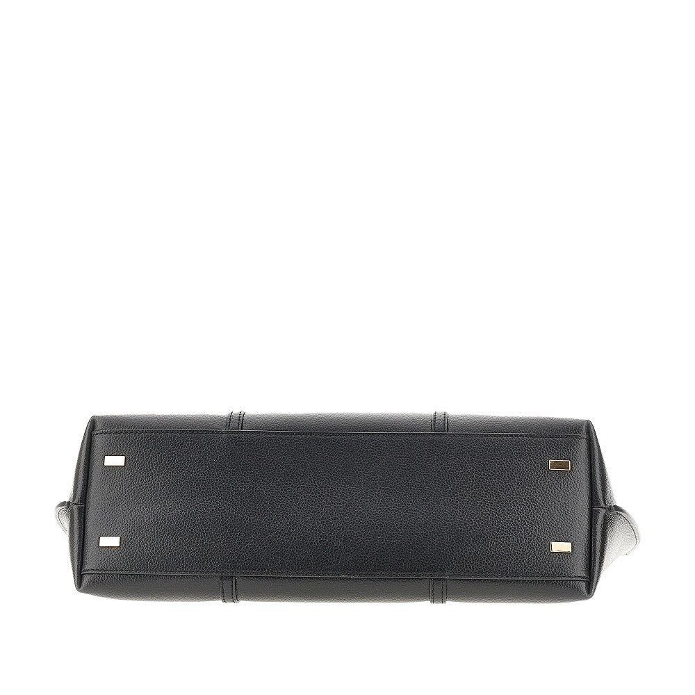 'Perry' grained leather shopping bag