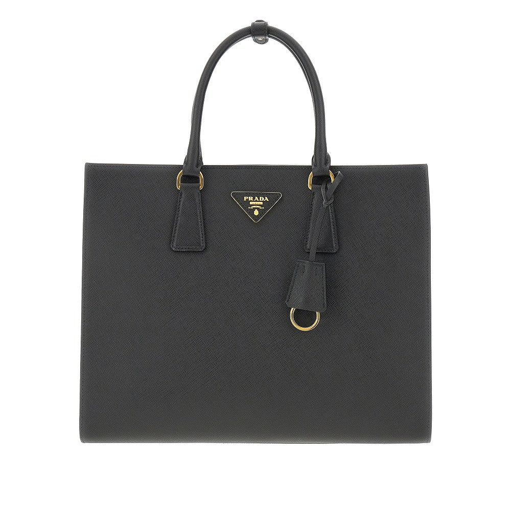 Borsa shopping in pelle Saffiano