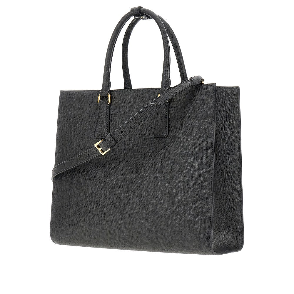 Borsa shopping in pelle Saffiano