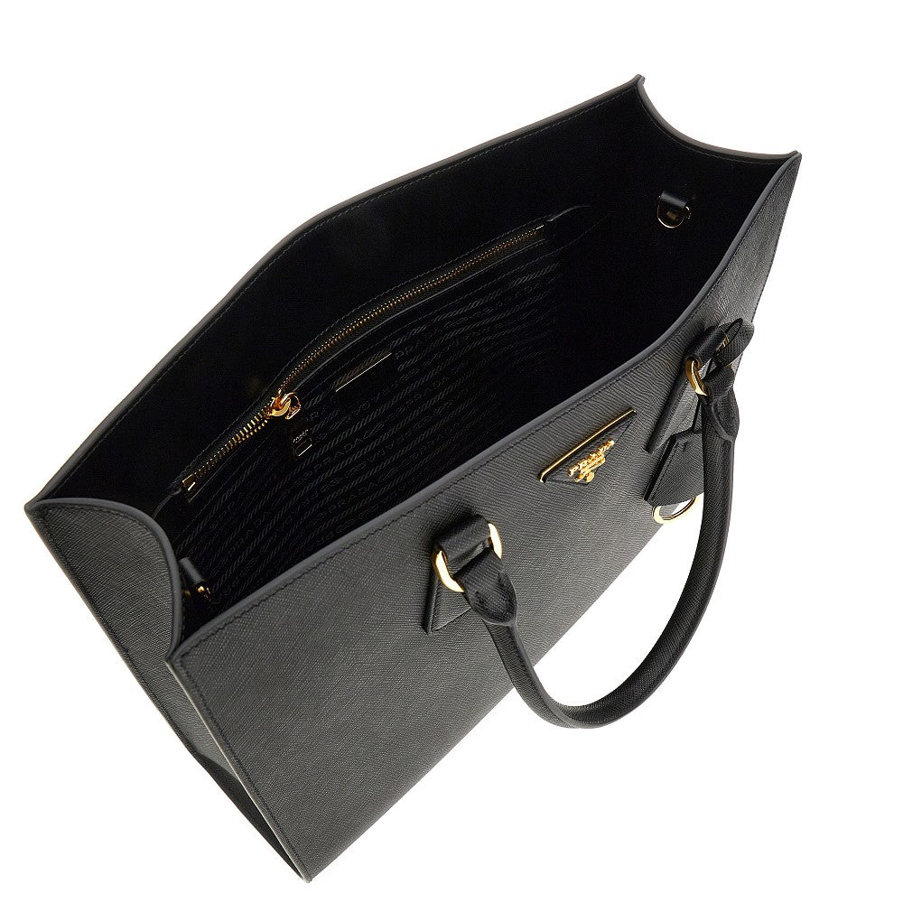 Borsa shopping in pelle Saffiano