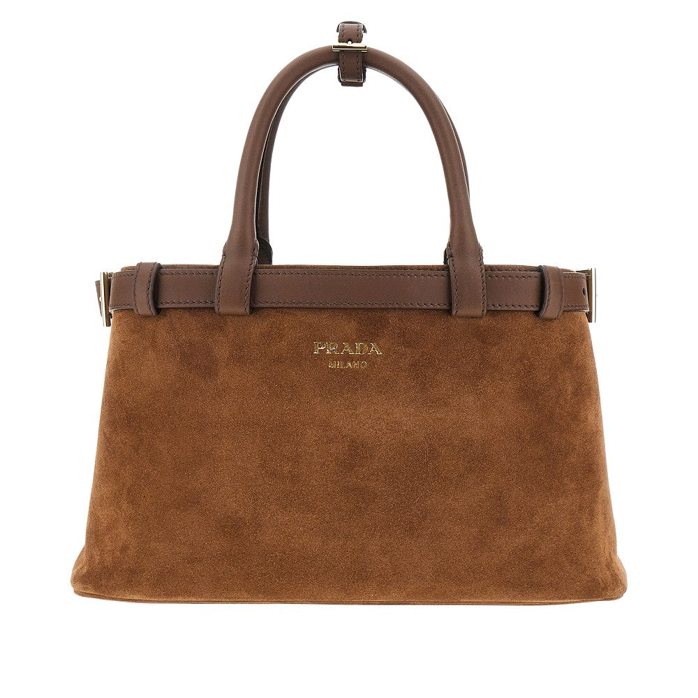 Small 'Prada Buckle' bag with double belt