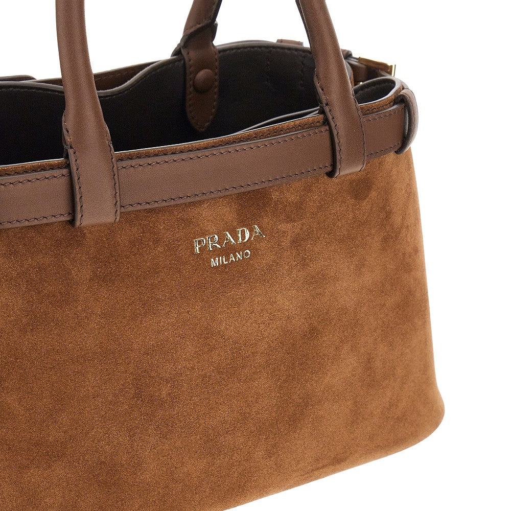 Small 'Prada Buckle' bag with double belt