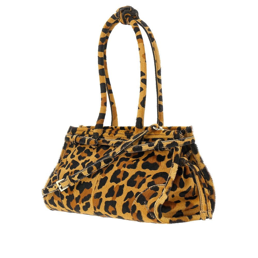 Borsa media in cavallino stampa leopardo