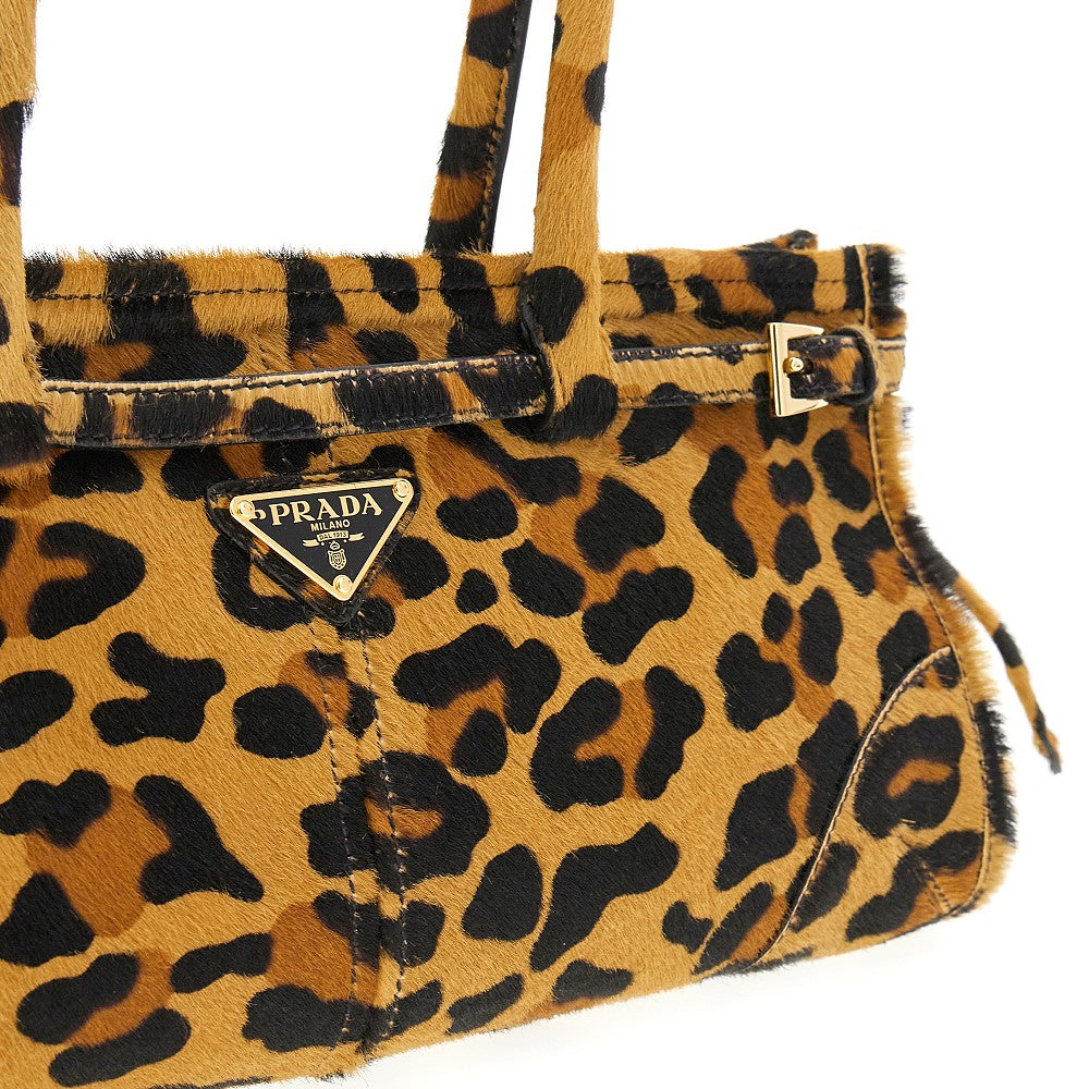 Borsa media in cavallino stampa leopardo