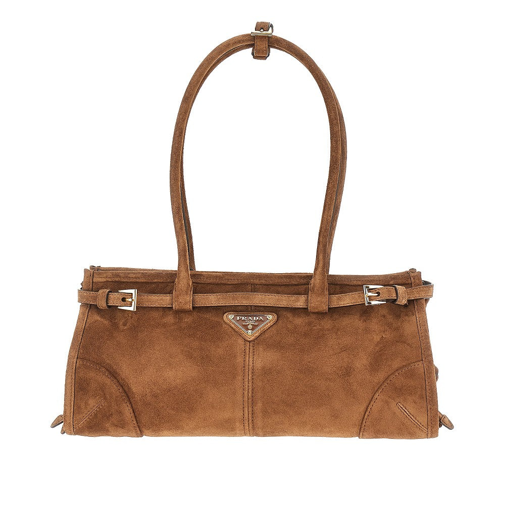 Borsa 'Prada Bonnie' media in suede
