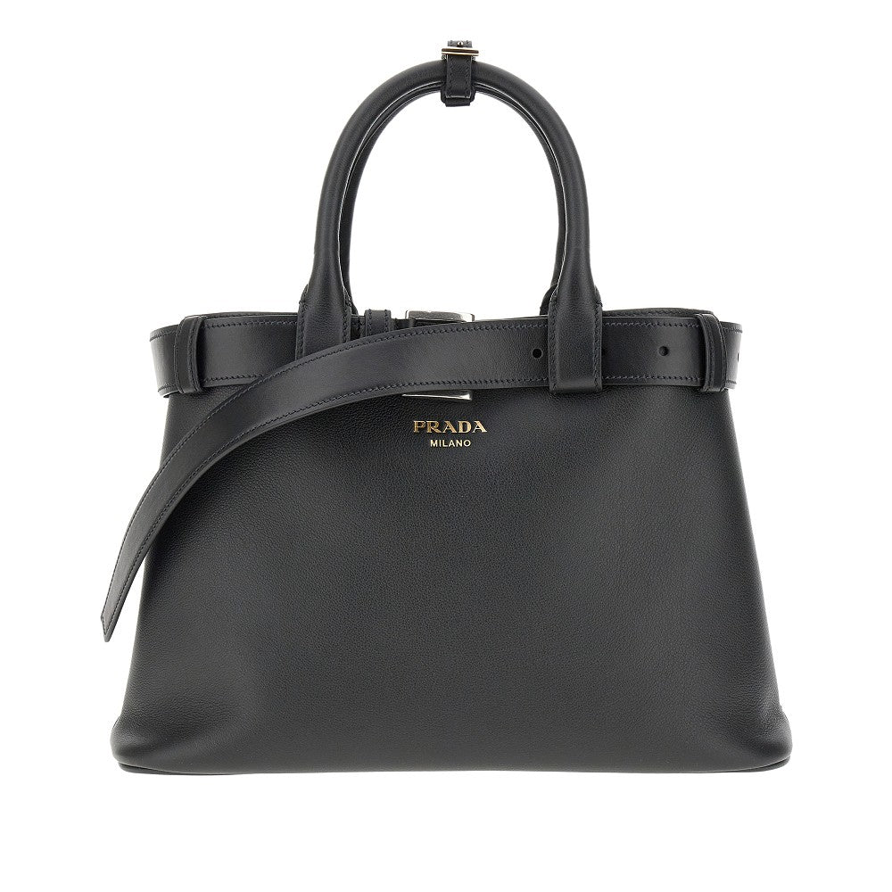 Borsa 'Prada Buckle' media in pelle
