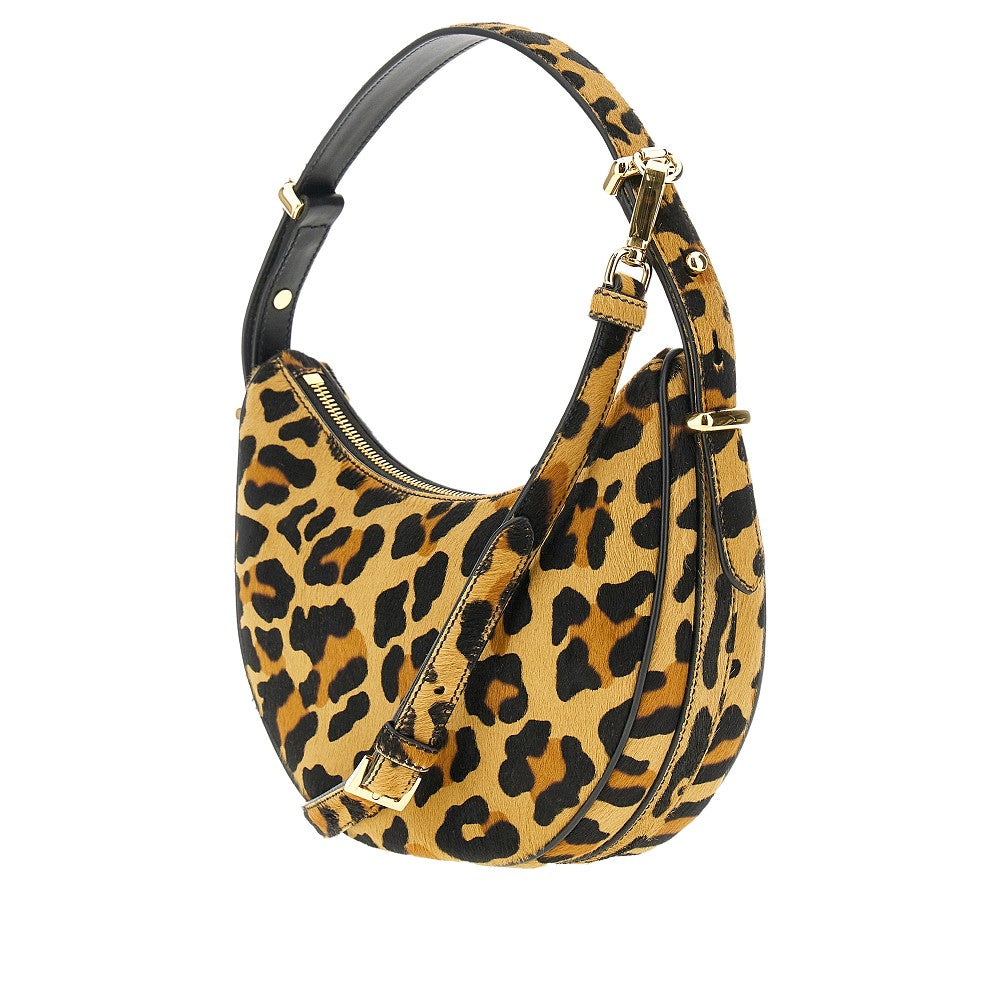 'Prada Arqué' calfhair shoulder bag
