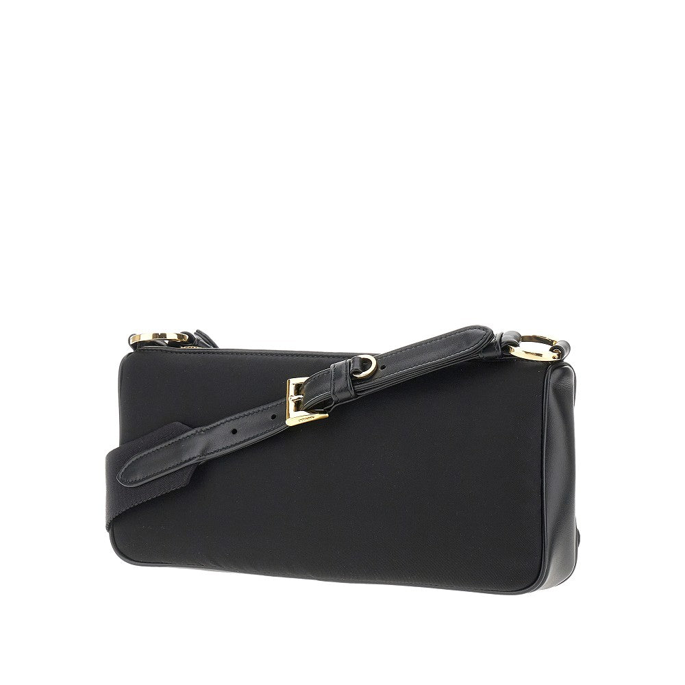 Borsa a tracolla in Re-Nylon con lucchetto
