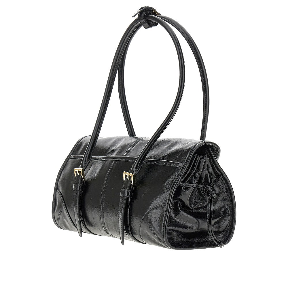 Borsa a spalla media in pelle