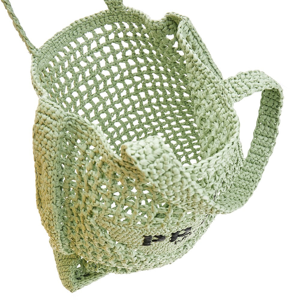 Raffia tote bag
