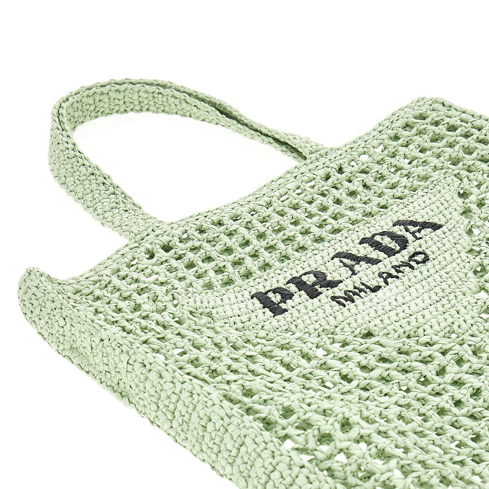 Raffia tote bag