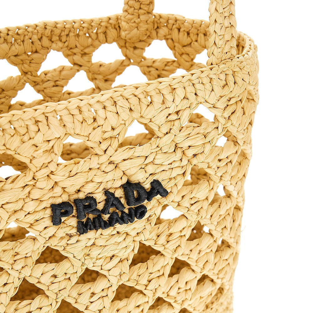 Borsa shopping in rafia crochet