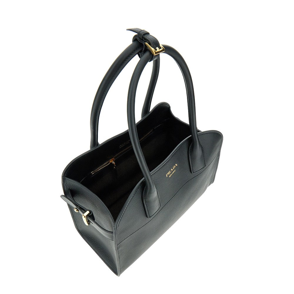 Borsa shopping media in pelle