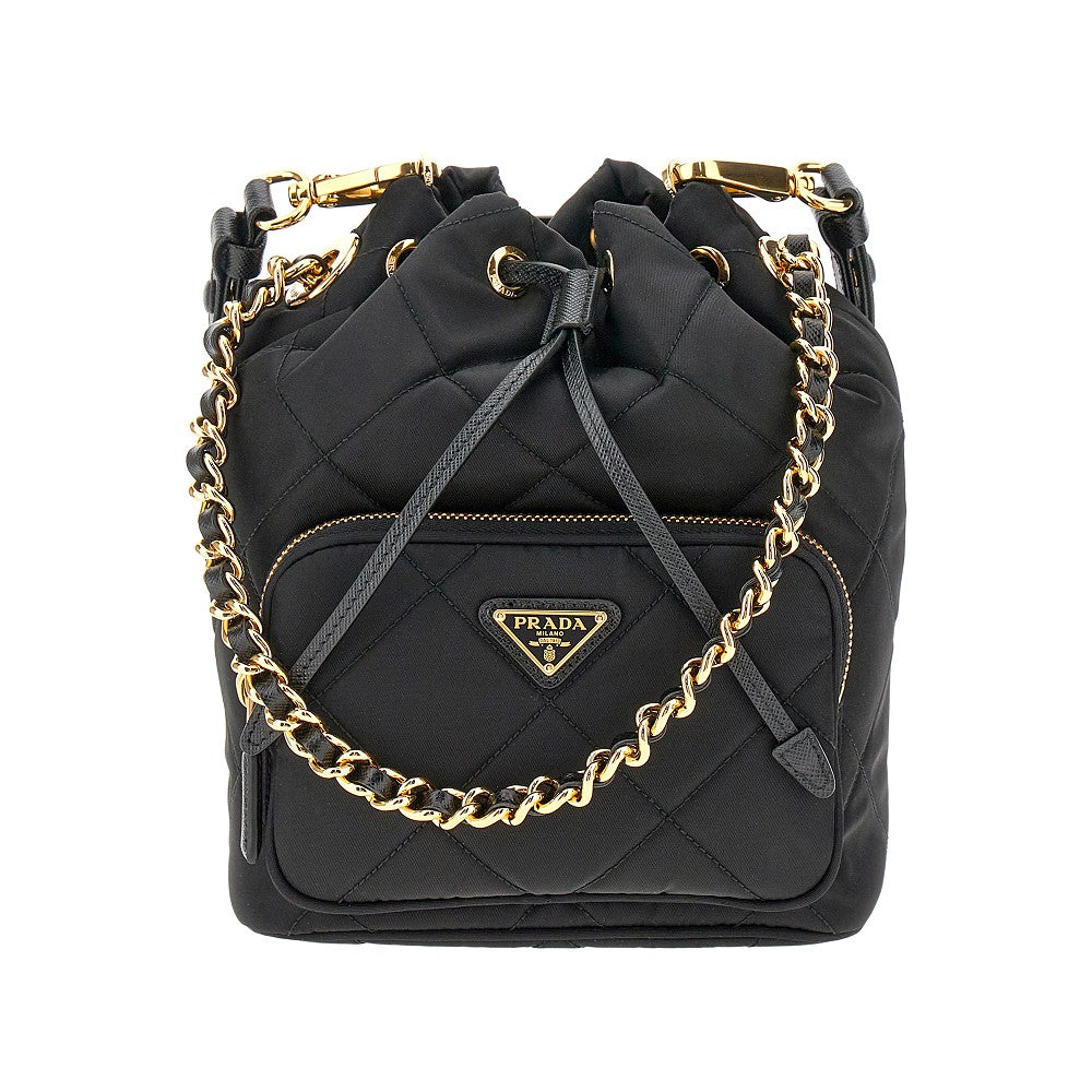 Borsa secchiello 'Prada Duet' in Re-Nylon