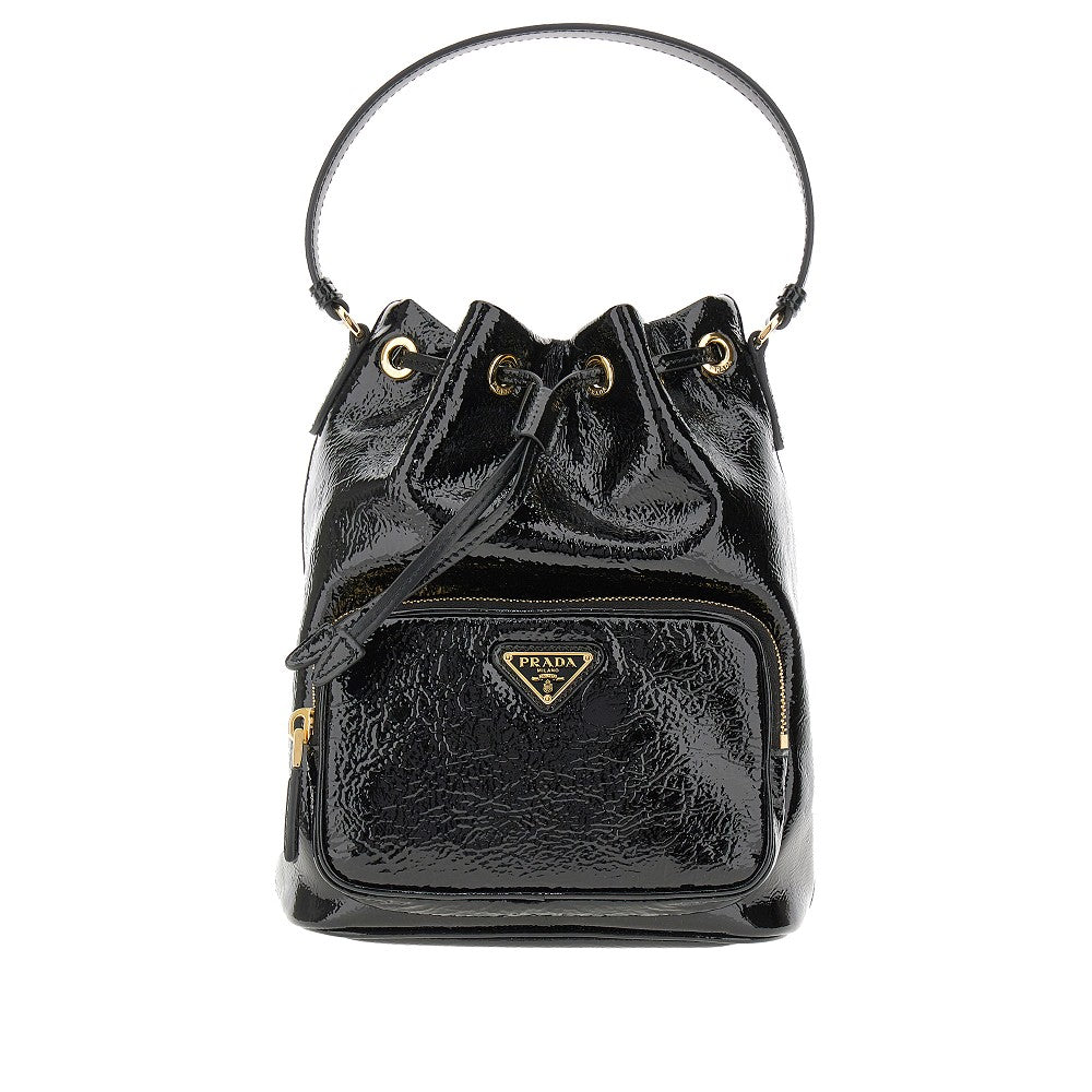 Naplak leather 'Prada Duet' bucket bag