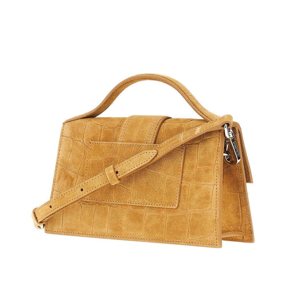 'Le Grand Bambino' embossed suede leather bag