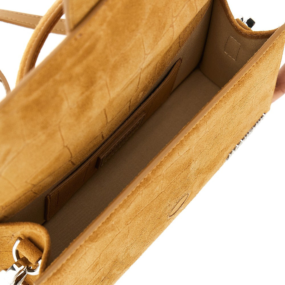 Borsa 'Le Grand Bambino' in suede goffrato