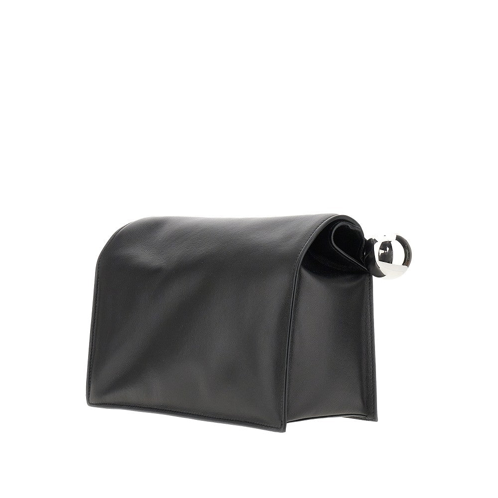 Nappa leather 'Rond Carré' clutch