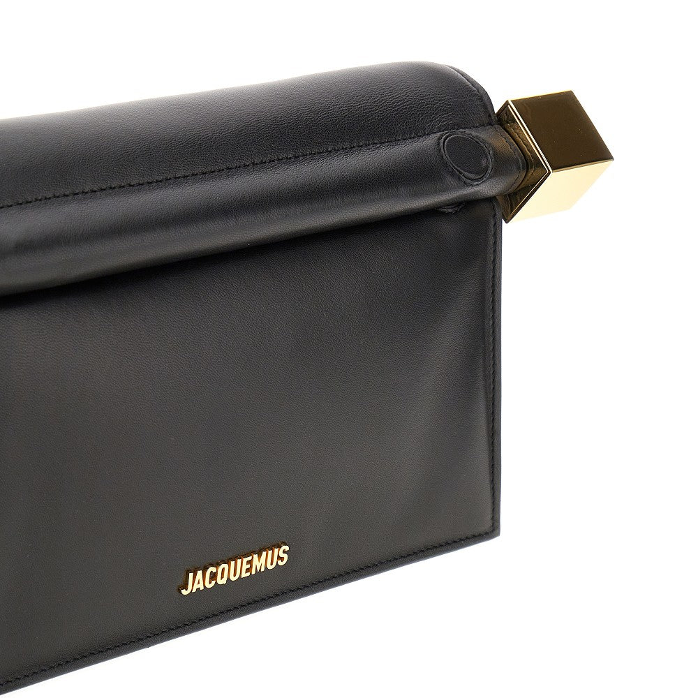 Nappa leather 'Rond Carré' clutch