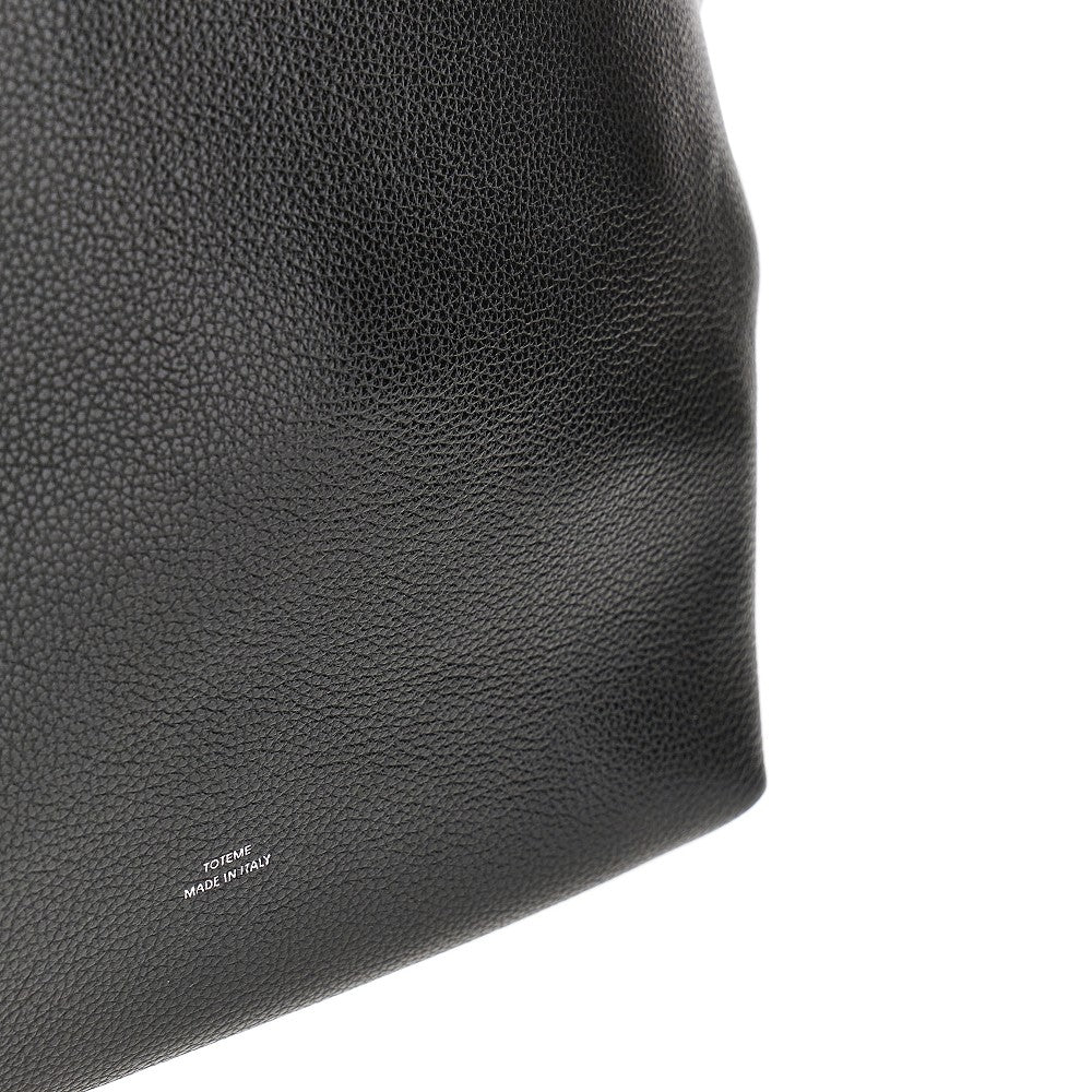 Grained leather 'Belted' tote bag