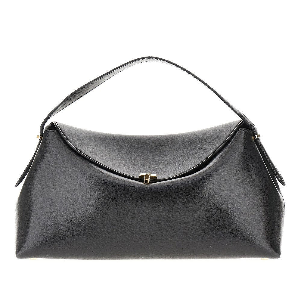'T-Lock' leather top-handle bag