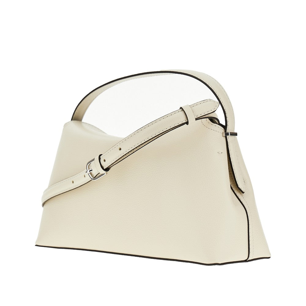 'T-Lock' grained leather top-handle bag