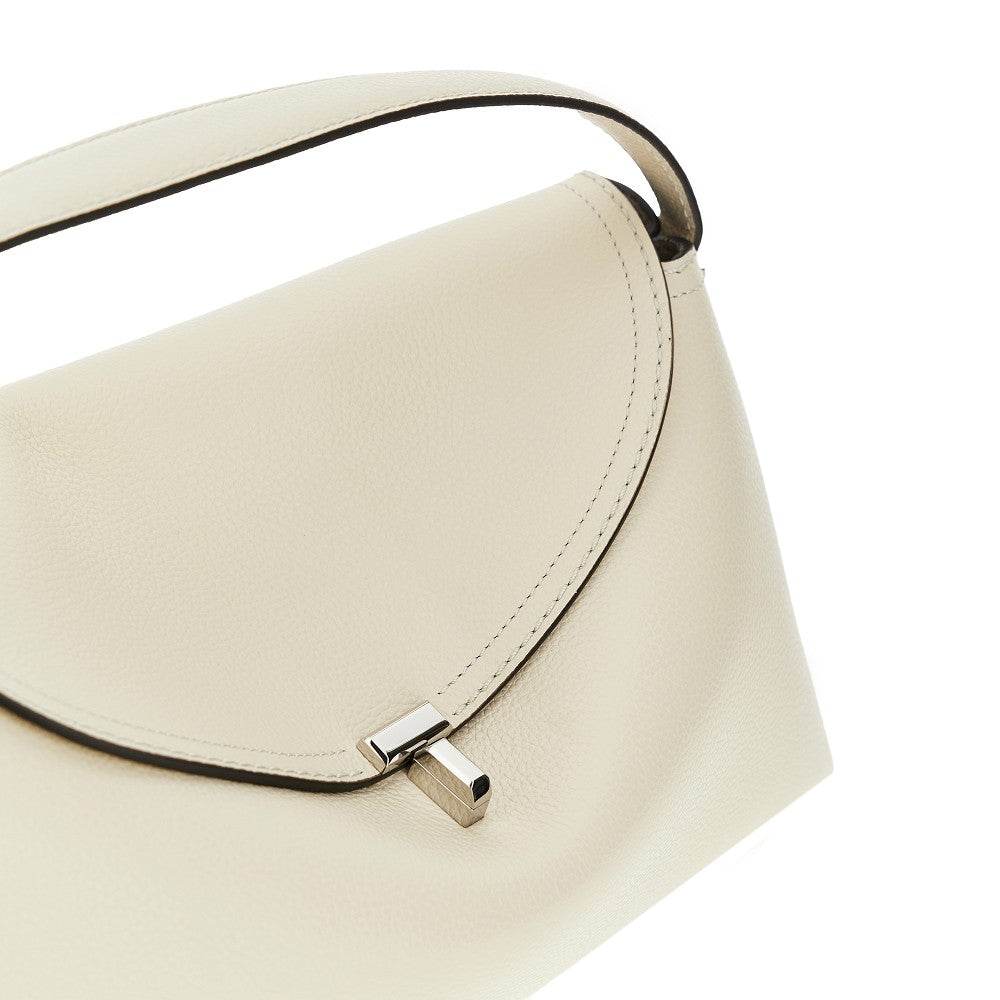 'T-Lock' grained leather top-handle bag