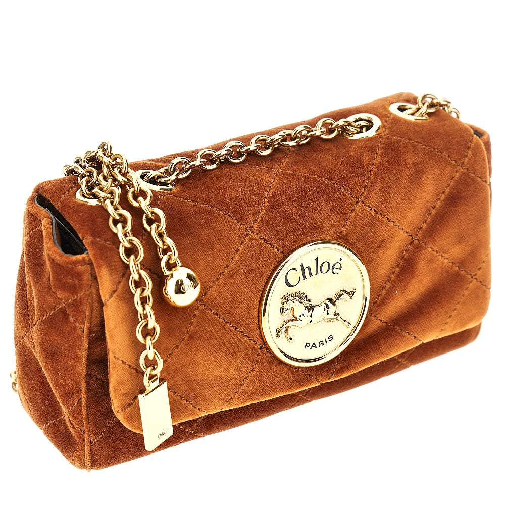 Small 'Chloé Heritage' velvet bag