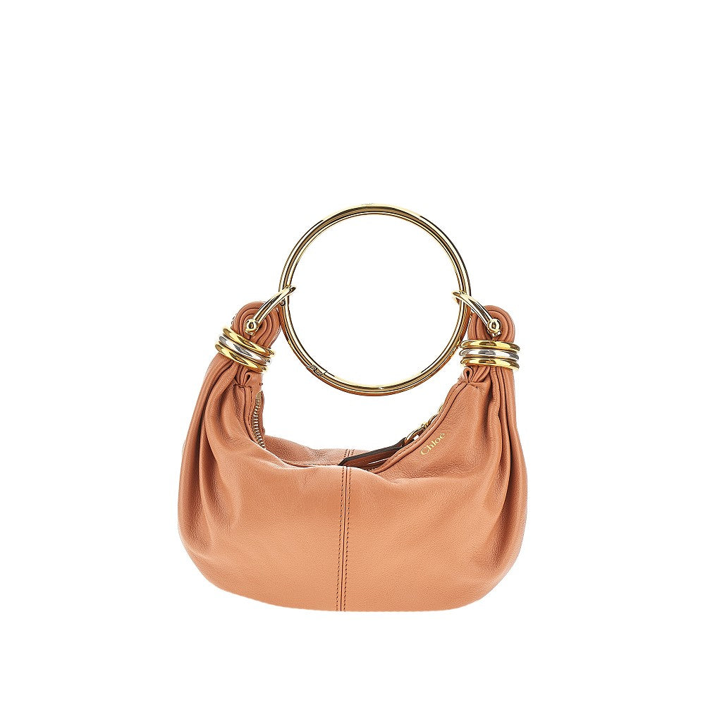 Grain leather mini 'Bracelet Hobo' bag