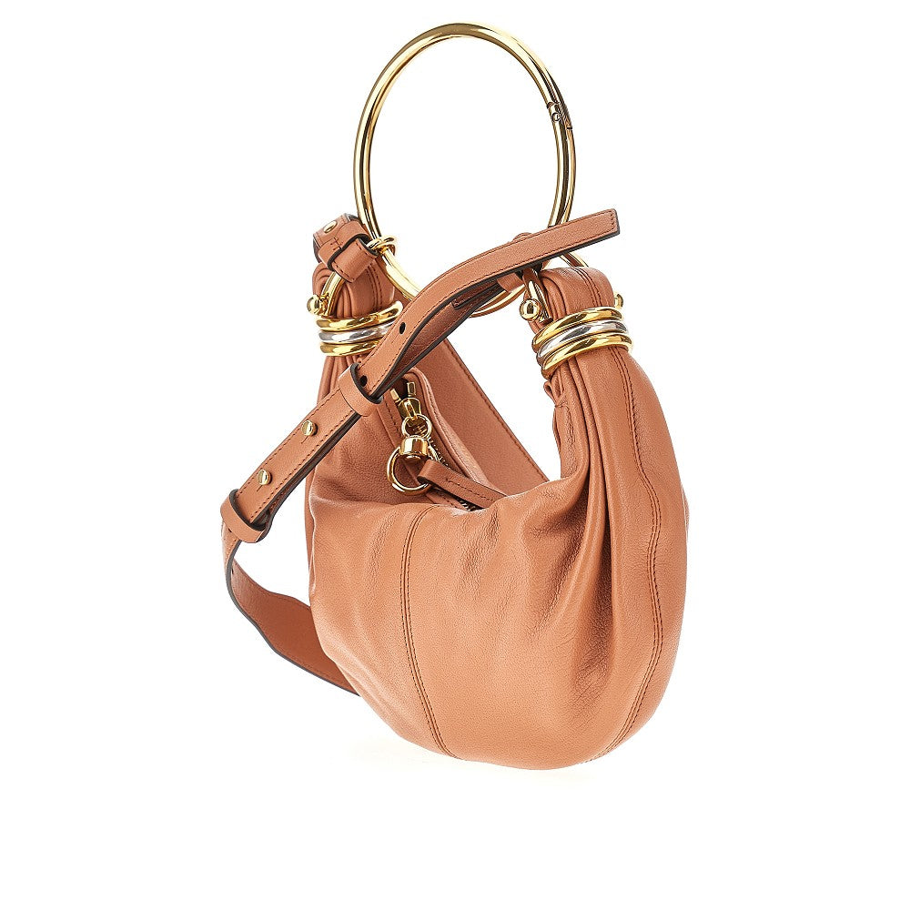 Grain leather mini 'Bracelet Hobo' bag