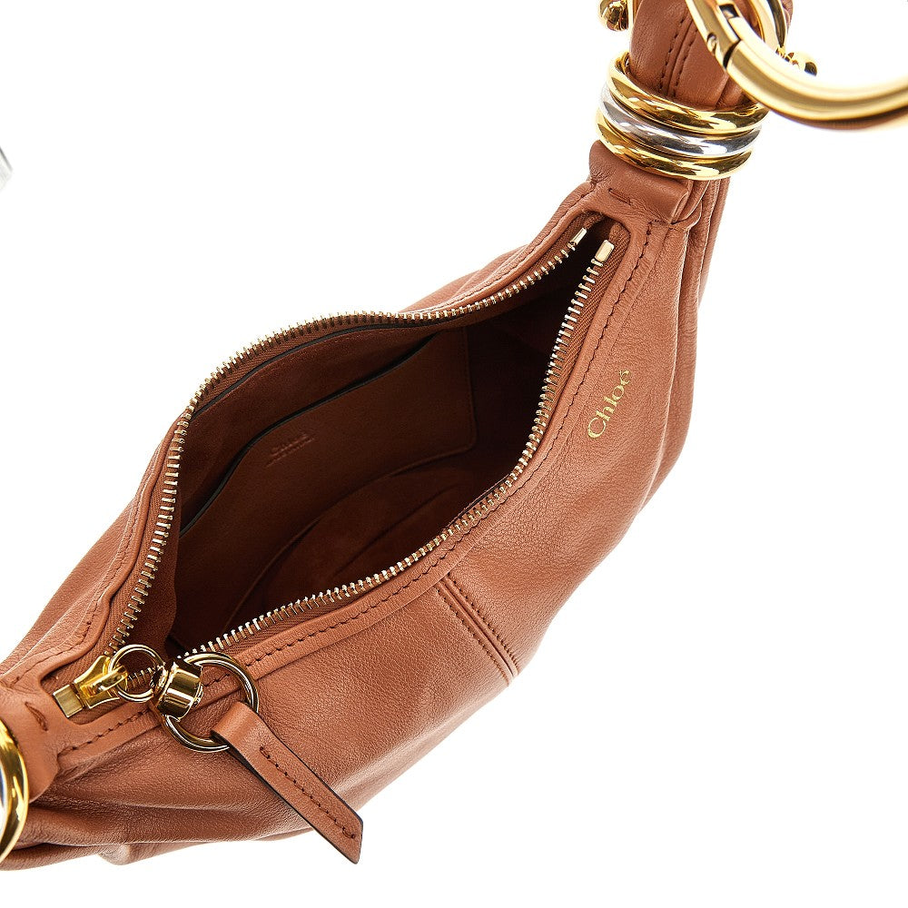 Grain leather mini 'Bracelet Hobo' bag