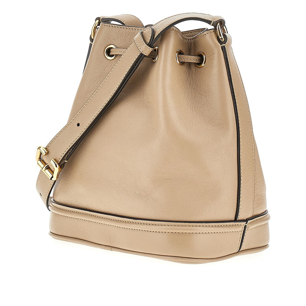'Horse Medal' leather bucket bag