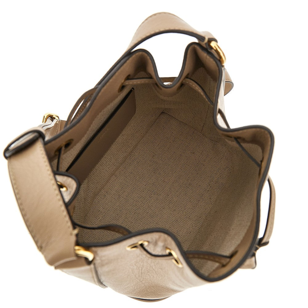 'Horse Medal' leather bucket bag