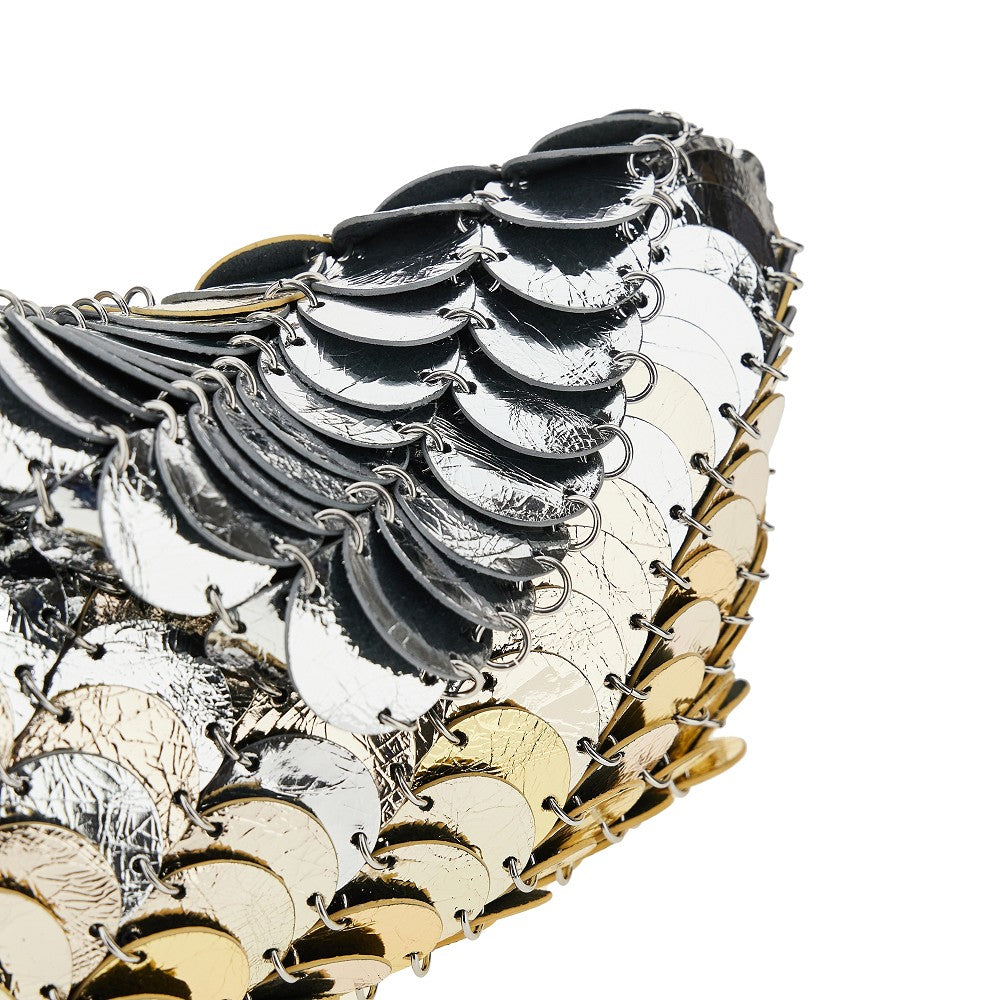 'Paco' metallized leather bag