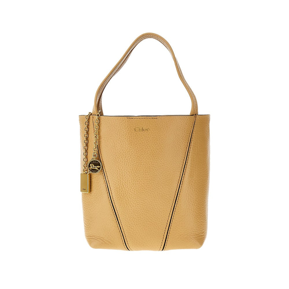 Grained leather small 'Spin' bag